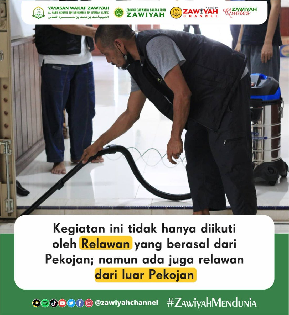 zawiyahchannel's tweet photo. [GERAKAN BERSIH MASJID]
Relawan Bersih Masjid mengadakan giat bersih MT. ZAWIYAH.Giat ini dilaksanakan pada hari sabtu,18 September 2021,yang dihadiri lebih kurang oleh 50 Relawan
#zawiyah #zawiyahmendunia #zawiyahpekojan #zawiyahchannel #relawanbersihmasjid #gerakanbersihmasjid https://t.co/NfUyxfyzUr