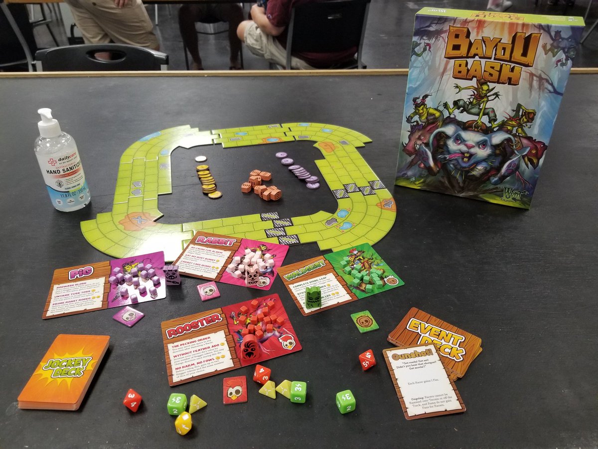 wristlock098's tweet photo. Taught Bayou Bash at the PopUp GenCon event at our #FLGS Meta Games.
@mguinc @Gen_Con @WyrdGames
#BoardGames #417Gamers #WeekendGaming #PopUpGenCon https://t.co/tsc4vkLPrn