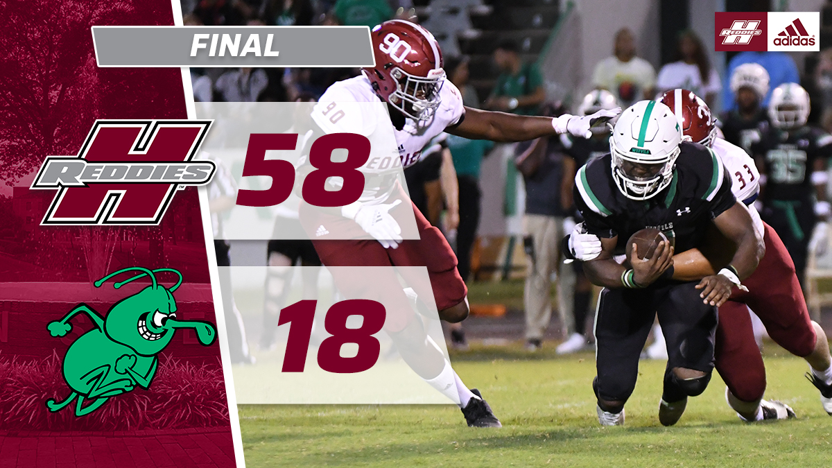 𝙍𝙀𝘿𝘿𝙄𝙀𝙎 𝙒𝙄𝙉!

No. 25 Henderson State steamrolls Arkansas-Monticello and improves to 3-0 behind four touchdowns from L'liott Curry!

We'll see you all next Saturday at home when we host Southern Arkansas at 6 p.m.!

#CodeRed