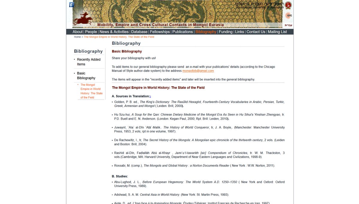 East Asian Library Utl On Twitter Mongolianstudies E Resource The Mongol Empire In World History The State Of The Field ℹ A Bibliography Of Works From The 1970s To 2010s In English And