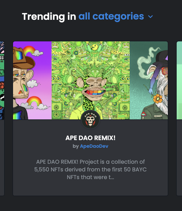 ApeDao_'s tweet photo. look whats trending https://t.co/Ke9KAQbbTN