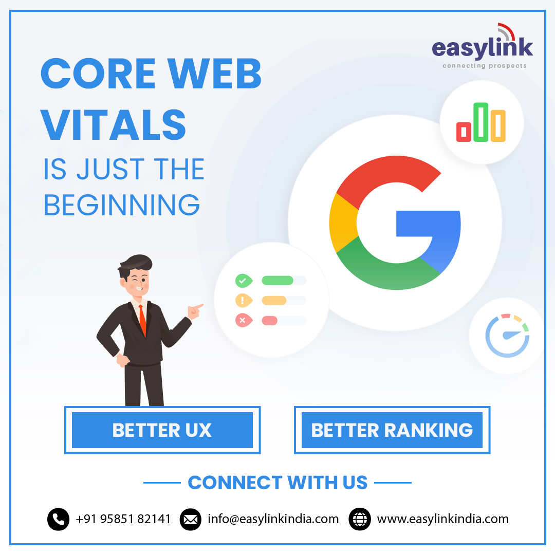 easylinktec's tweet photo. “Core Web Vitals” is just the beginning
Sign Up: https://t.co/1U9ByxA6hW 
Call: +91- 958518214
#CWV #corewebvitals #easylink #googleanalytics #bouncerate #pageload #poorexperience #userexperience #easylinkindia #corewebvitals #whatiscwv #seo #digitalmarketing #marketing https://t.co/C5WOdzFnIK