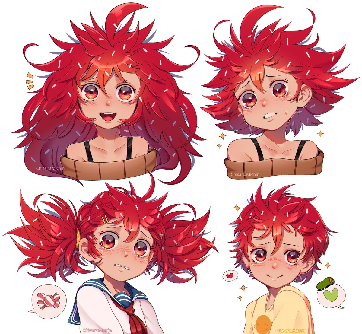 Flaky S Styles Htf擬人化 Htf 𝐶𝘩𝑖𝟻𝟺𝑛のイラスト