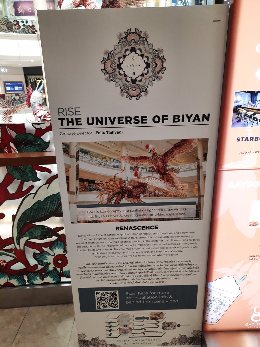 Joyly's tweet photo. RISE THE UNIVERSE OF BIYAN at Gaysorn Village in Bangkok, Thailand.

#Biyan #Gaysornvillage #Bangkok #Thailand https://t.co/XiPWAkyGB1