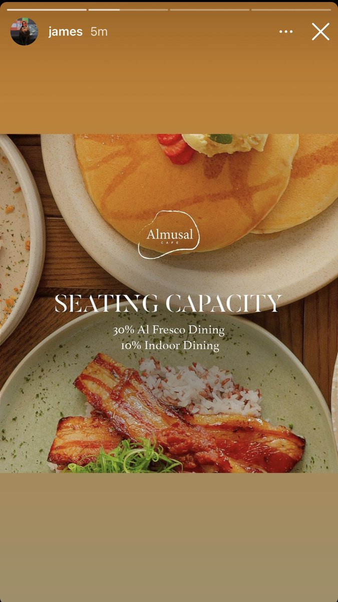 AlwaysJ06791025's tweet photo. FINALLY 🤤

Almusal Cafe is now open to serve you, Mon - Sun, 9AM to 4PM! You may book your table at 0966-523-5562! 

📽james’ IGS updates

#JamesReid #AlmusalCafe https://t.co/dhsOAh5kTG