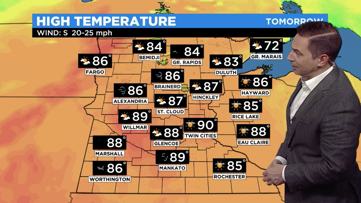RT @WCCO: Minnesota Weather: High Temps Could Reach 90 Degrees Sunday https://t.co/KF80LoB6lQ https://t.co/Z70QFHTLq0