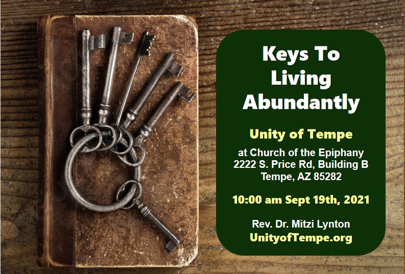 UnityofTempe's tweet image. This Sunday, we begin a 3-week series which shares concepts, that align with Unity principles, found in the book RELAX INTO WEALTH by Alan Cohen.
If you are ready to live in a more prosperous way, join us as we dive deep into the waters of abundance.