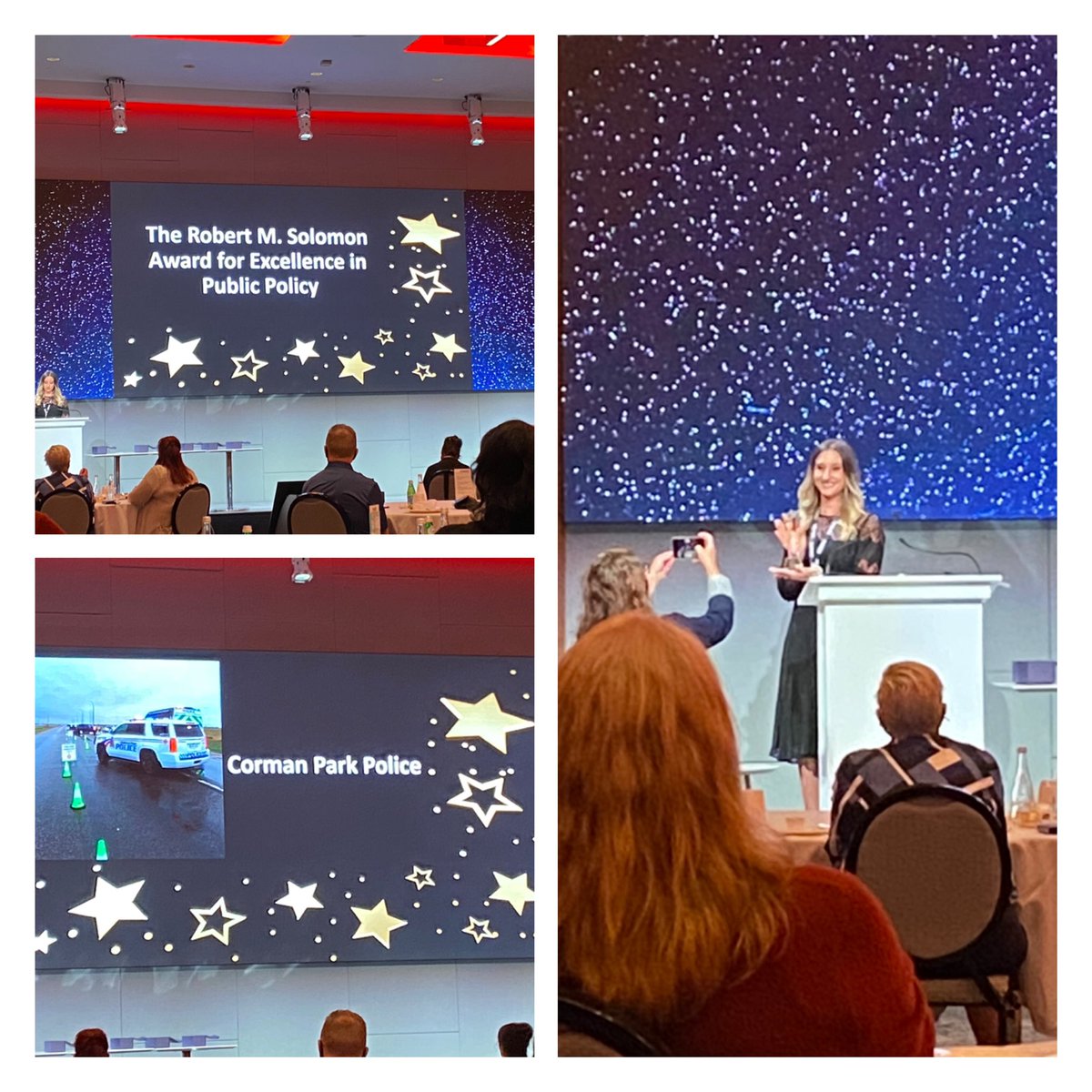 MaddSaskatoon's tweet photo. Congratulations to Corman Park Police Service, they received the Robert M. Award for Excellence tonight at the MADD Canada National Leadership Conference. Iโm bringing it home for you! Well deserved. #maddcanada #cormanparkpoliceservice #sgitweets https://t.co/ey5FN0FUrB