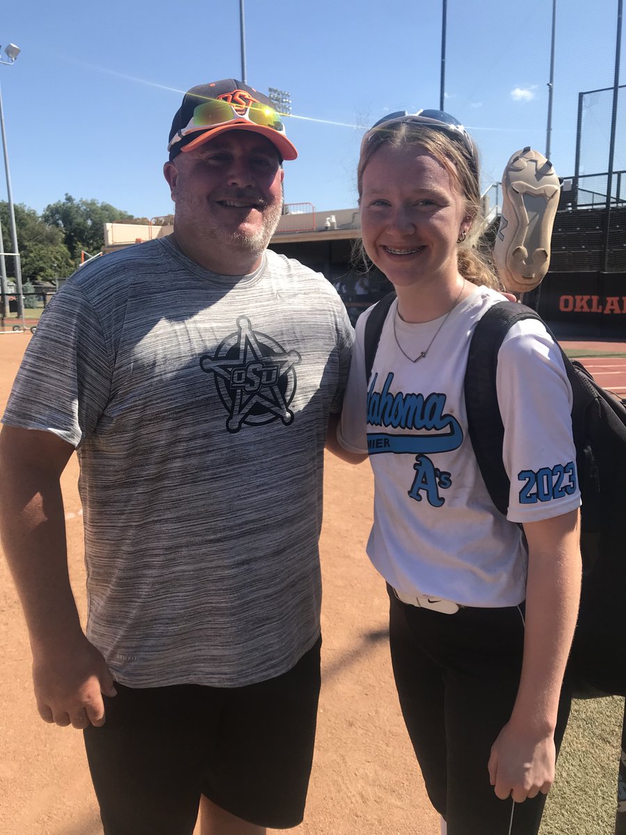 kallierupp's tweet photo. Had a great workout at OSU!!!!   Thank you @CowgirlSB @OSUcoachG @J_Cottrill_  for a great camp!  @OKAthleticsAcad https://t.co/9rM5p2Ve3V