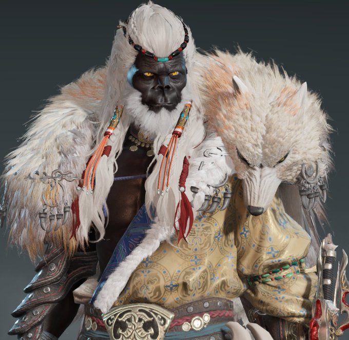 アプデで髭の色変えられるようになったからいよいよ群れのボス感出てきた 