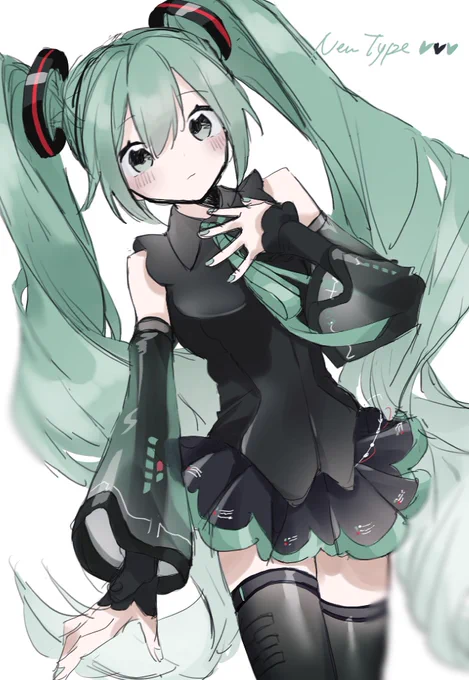 #初音ミクNT 
黒可愛すぎ 