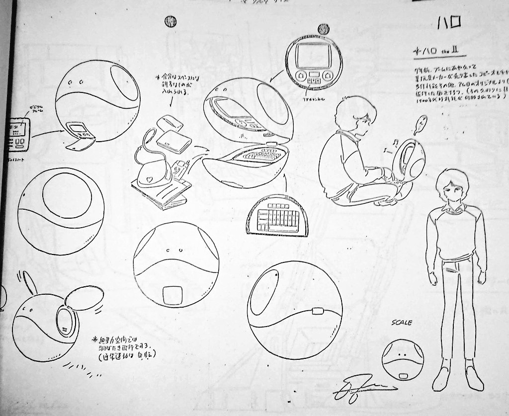 機動戦士Zガンダム設定資料から ハロです #機動戦士Zガンダム
