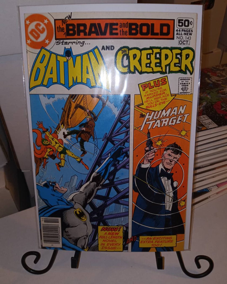 A little more #BatmanDay  celebration with #braveandthebold! #Batman  #jimaparo #dickgiordano #humantarget #dc #dccomics #saturdayvibes #retro #retrocomics #batman #comicbooks #comics @1JohnLivesay @HailLeroi @aaronlopresti @comic_old @flycojoe