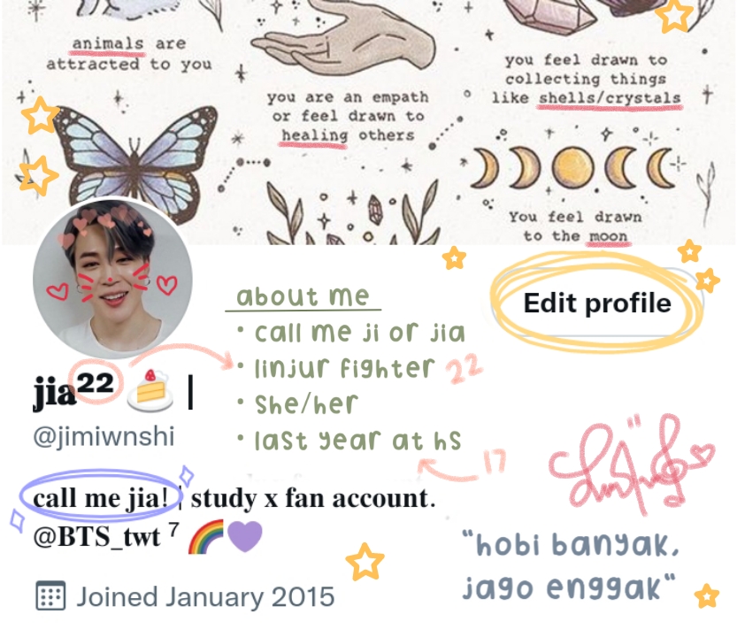 uarmyhopev's tweet image. ayuk mutualan, aku maksa hmph! let's be moots (´,,•ω•,,)♡
• call me ji or jia
• she/her
• 12th grade/22
• scorpio sun, pisces moon
• eng/bahasa

please kindly rt this tweet if you see, thank you sm! (๑ &amp;gt; ᴗ &amp;lt; ๑)♡
[#AMBISVERSE #ambistwt  #studytwt ]