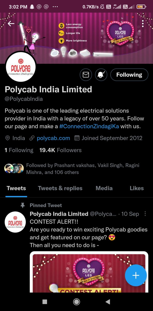 Tuaa121's tweet photo. @PolycabIndia Answer:โคต
3. Roshan and Roshni are not neighbours
#LoveAtFirstLightMoment
Already following @PolycabIndia on all platforms
Join
@Harman550
@Nandinikuma13
@anuj121
@Aliankalagi
@GoldQueenie4
@BikashKr199
@shubhamanyu
@imAjayKewat
@AtulTankha5
@Jasvinder5ingh
@proudy_indian1 https://t.co/oRGbEYgcQK