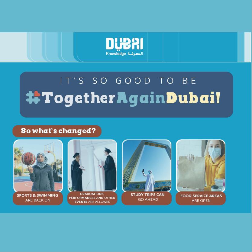 Celebrations and graduations are back on this year. Find out what else has changed for Dubai’s university students: khda.gov.ae/en/safetyatuni… #TogetherAgainDubai
