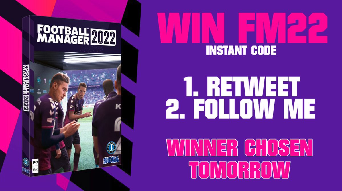 So who wants FM22 for nothing?

For a chance to win an instant steam code simply:

➡️ Retweet This Tweet
➡️ Follow Me

I will tag the winner tomorrow at 8pm

#FM22 #FootballManager #Giveaway