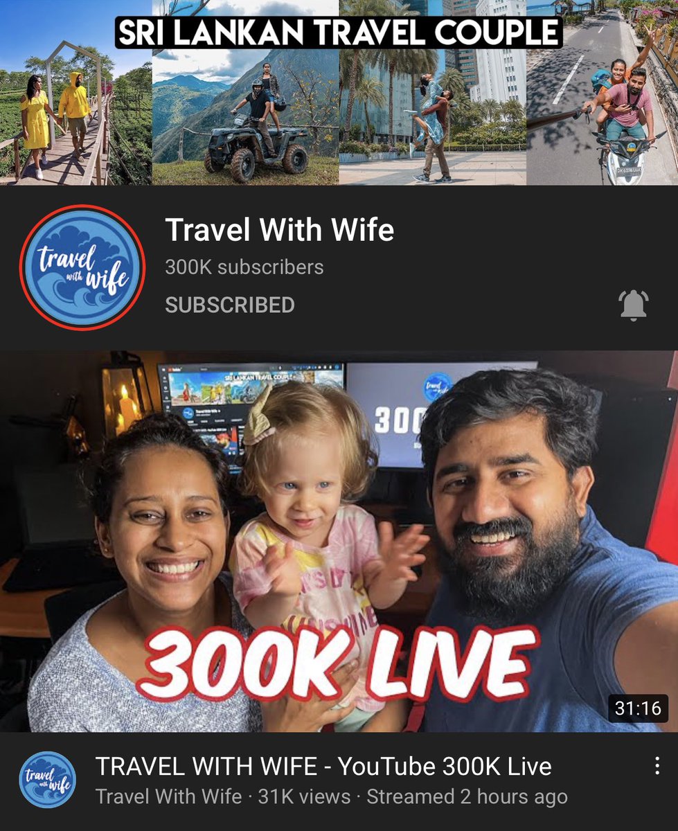 WE HIT 300K SUBSCRIBERS ❤️
Thank you all so much for the support exciting times ahead!!
#travelwithwife #300ksubscribers #travelcouple #youtube