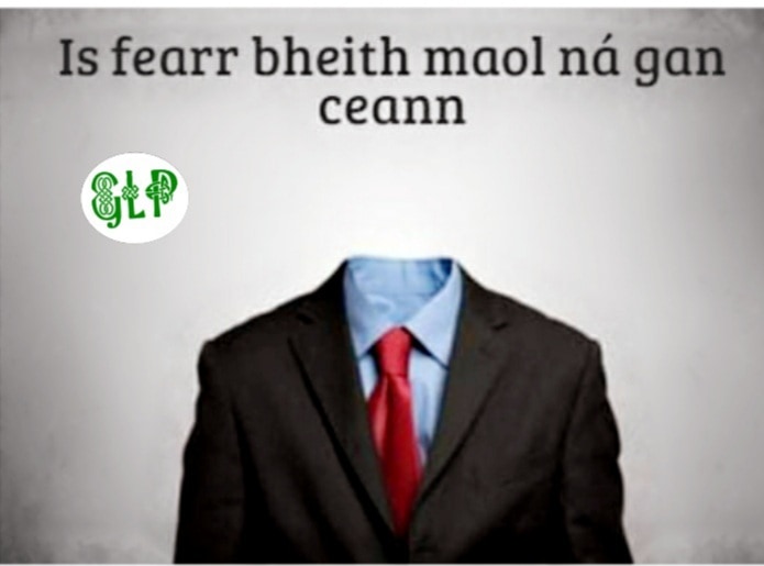 GaeilgeP's tweet photo. Is fearr bheith maol ná gan ceann #gruaig #ceann #bás #beo #seanfhocal #gaeilge #gaeilgelepád #glp https://t.co/VWJ48LWjpG
