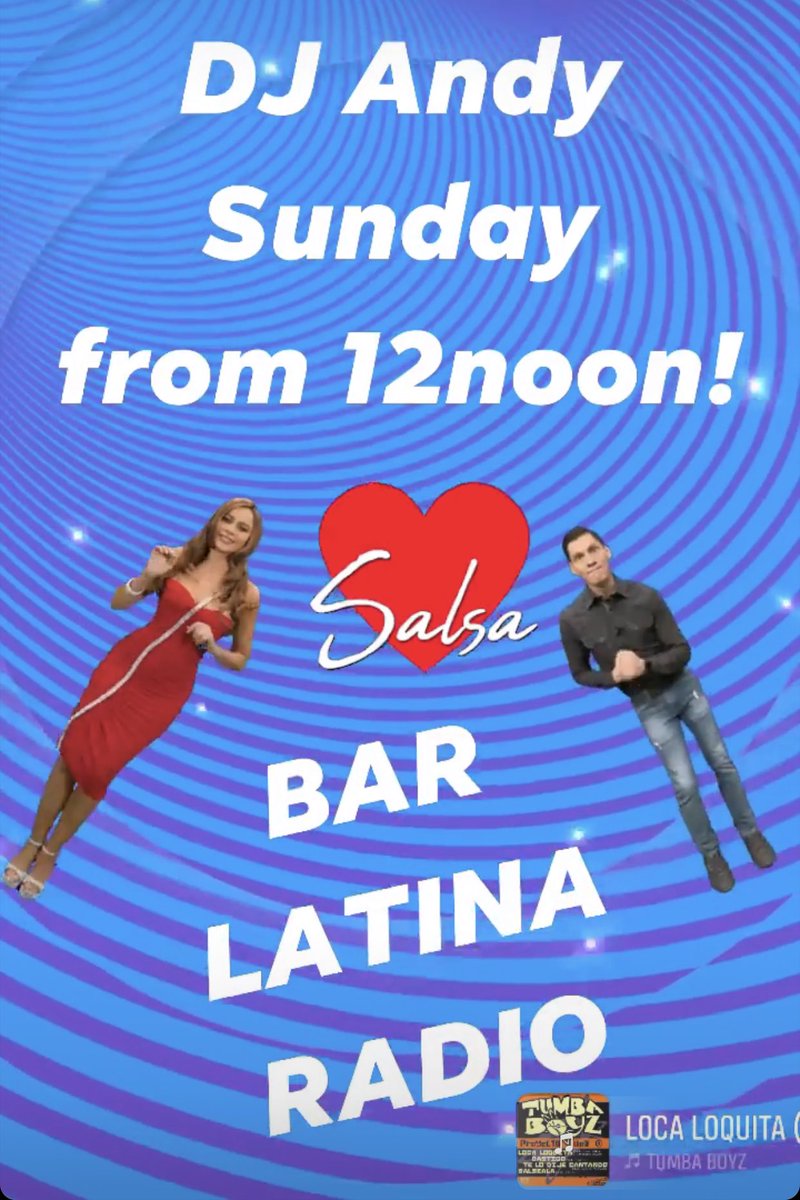 DJSalsaAndy's tweet image. This afternoon from 12 noon! xx