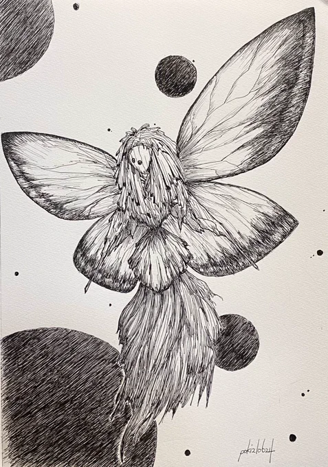 #貴方の世界観を詰め込んだ作品を見せてください
#私の絵柄が性癖に刺さる人に届いて欲しい
この世に程近い異世界の生き物や風景をボールペンやシャーペンで描いています。 