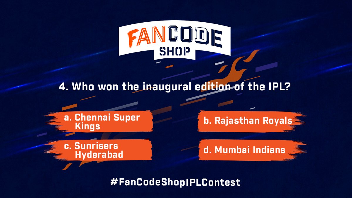 FanCode's tweet photo. #ContestAlert

Straight drive and the ball touches the rope for a FOUR.

Think you know #FanCodeShop’s question 4️⃣?

#Contest #IPL2021 #FanCodeShopIPLContest https://t.co/pK7ILr97lE