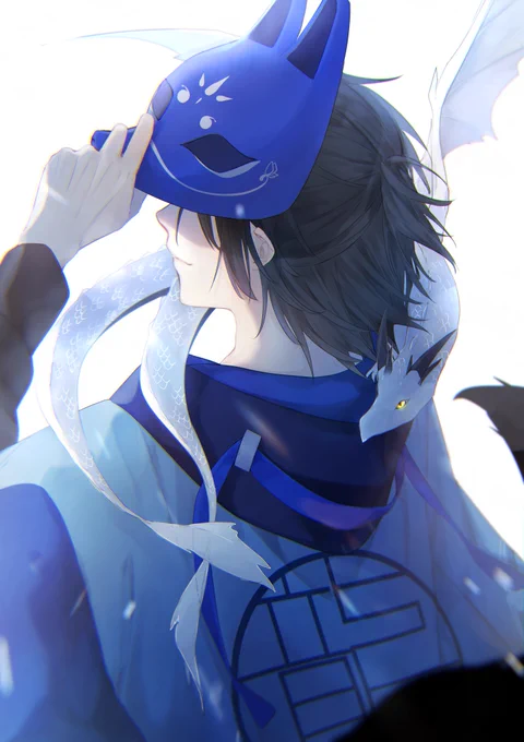 『"素顔が見たい?"変わり者だね』 