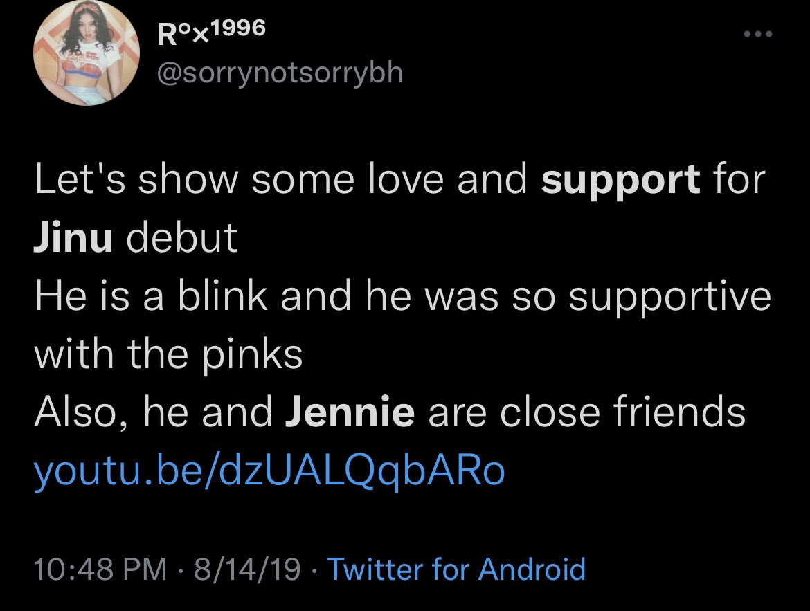 kristenmilanz's tweet photo. I promise myself to support JENNIE and her fandom when the time comes! Most Jennie fans/ jensetters that i know are so mature and supportive esp to mino and also the fandom who supported Jinu during heyday when many are rolling an eye on him for releasing an album. 💞 https://t.co/FVyNkfXHMM