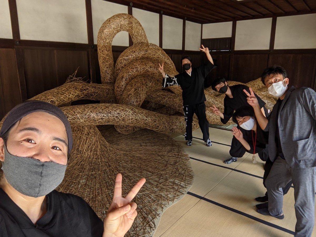 chikuunsai's tweet photo. 色々あったけど、京都グラフィーインスタレーション完成！ https://t.co/JfcxVKKvH9