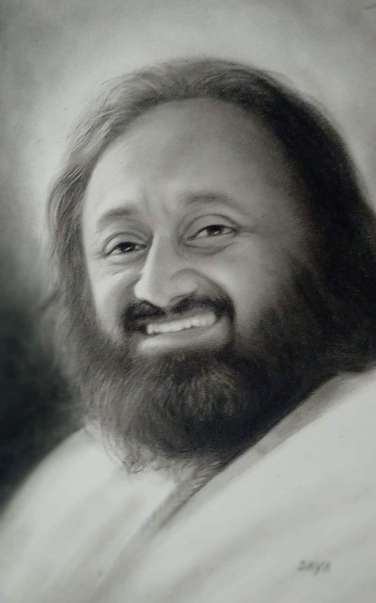 manijgd's tweet photo. Beautiful Portrait of #Gurudev @SriSri ji by Dhaya Anna 
#sundayvibes https://t.co/PMHW1i3wDF