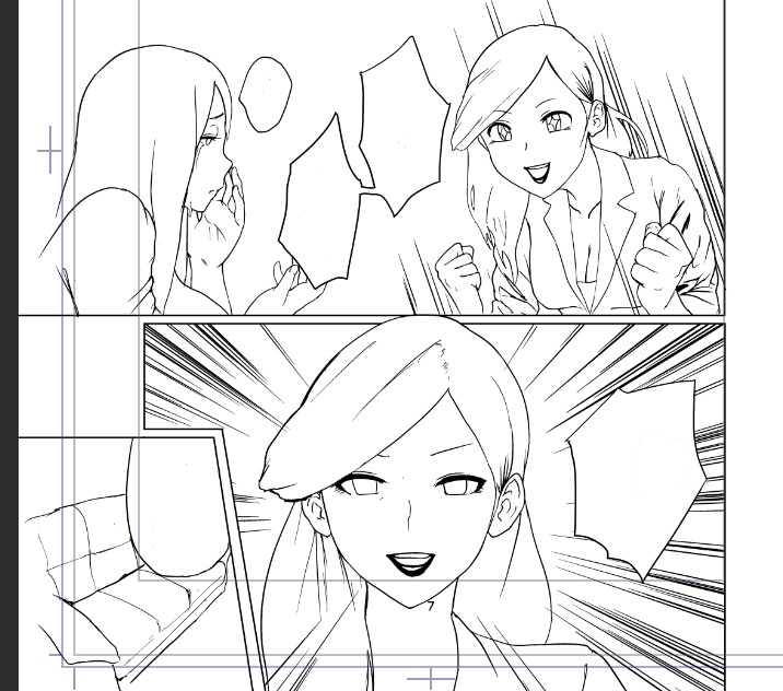 集中線って迫力増すねって思った 