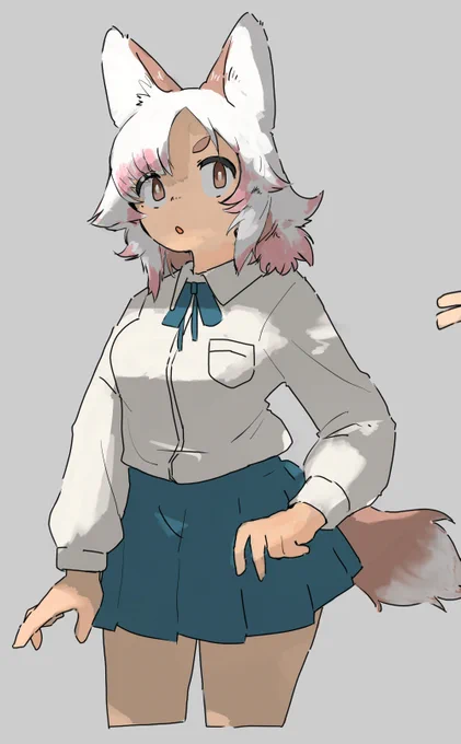 オリキャラちゃん
前描いた絵に色塗りした 