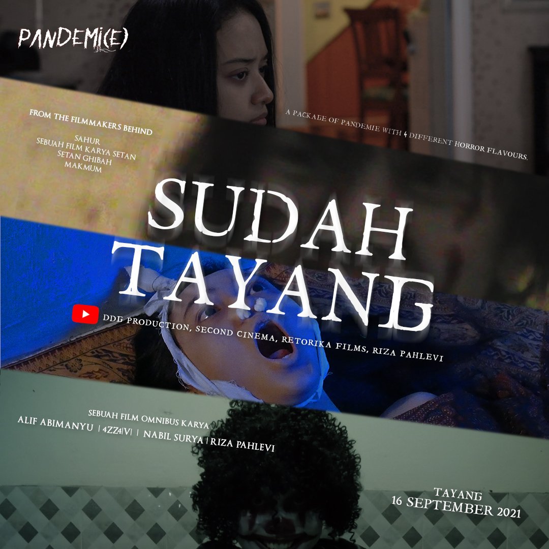 PANDEMI(E)

4 horor pendek dengan rasa yg berbeda. Bisa bikin kamu ngiler, eneg, merinding takut &amp; ketawa cekikikan.

Mumpung lagi tayang di Youtube, sikaaaat!