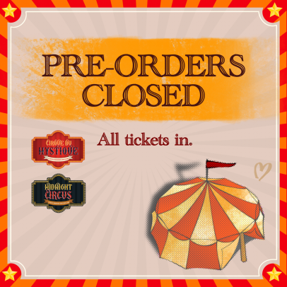 MysmeCircus's tweet photo. 🎪Preorders are officially closed!🎪

Thank you to all that support us, please expect your package in your email around 19th or 20th September CST🌌💗

Feel free to message if you got any question~ https://t.co/IVH54cpUfO