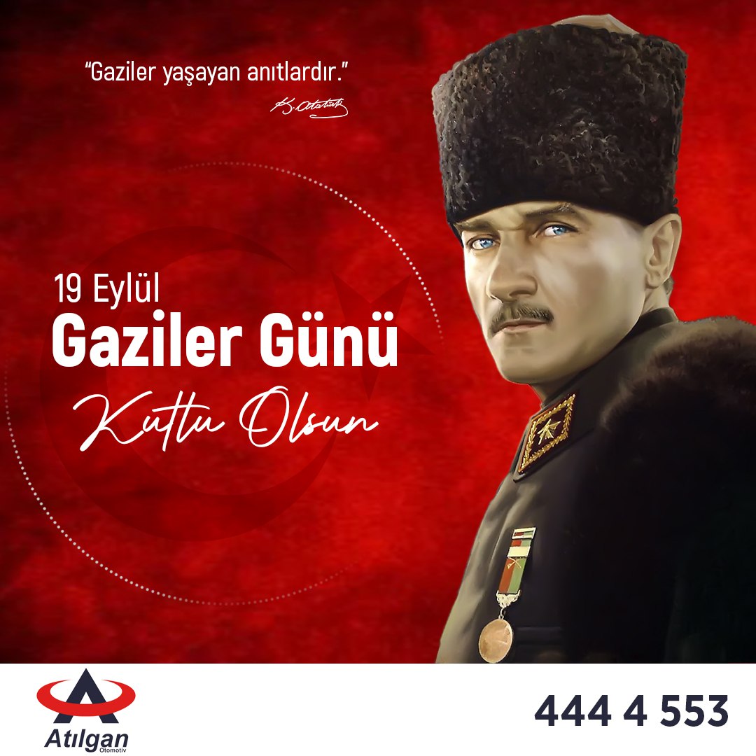 19 Eylül Gaziler Günü Kutlu Olsun 🇹🇷

#rize #ayder #cayeli #ardeşen #pazar #derepazari #camlihemsin #hemsin #fındıklı #ikizdere #salarha #güneysu #muradiye #karadeniz #tbmedya #atilganrenault #atilganservis #19Eylül #19EylülGazilerGünü #GazilerGünü
