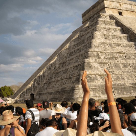 The Autumnal Equinox has firm roots in Mayan tradition, and twice a year at the exact moment the Autumnal Equinox strikes and the sun shines directly on the equator, an enormous “snake of sunlight” is said to slither down the stairs of the Mayan pyramid at Chichen Itza in Mexico.