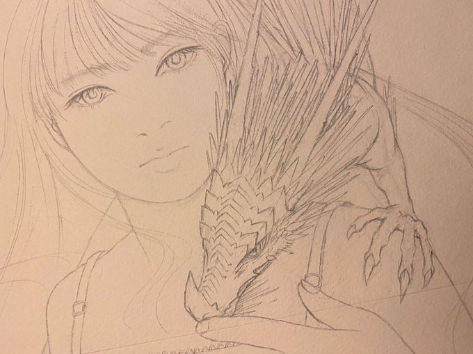 #イラストを4枚貼ると秋風に乗って絵柄を好いてくれる人の元へ届くらしい
みんな製作途中だな…💦 