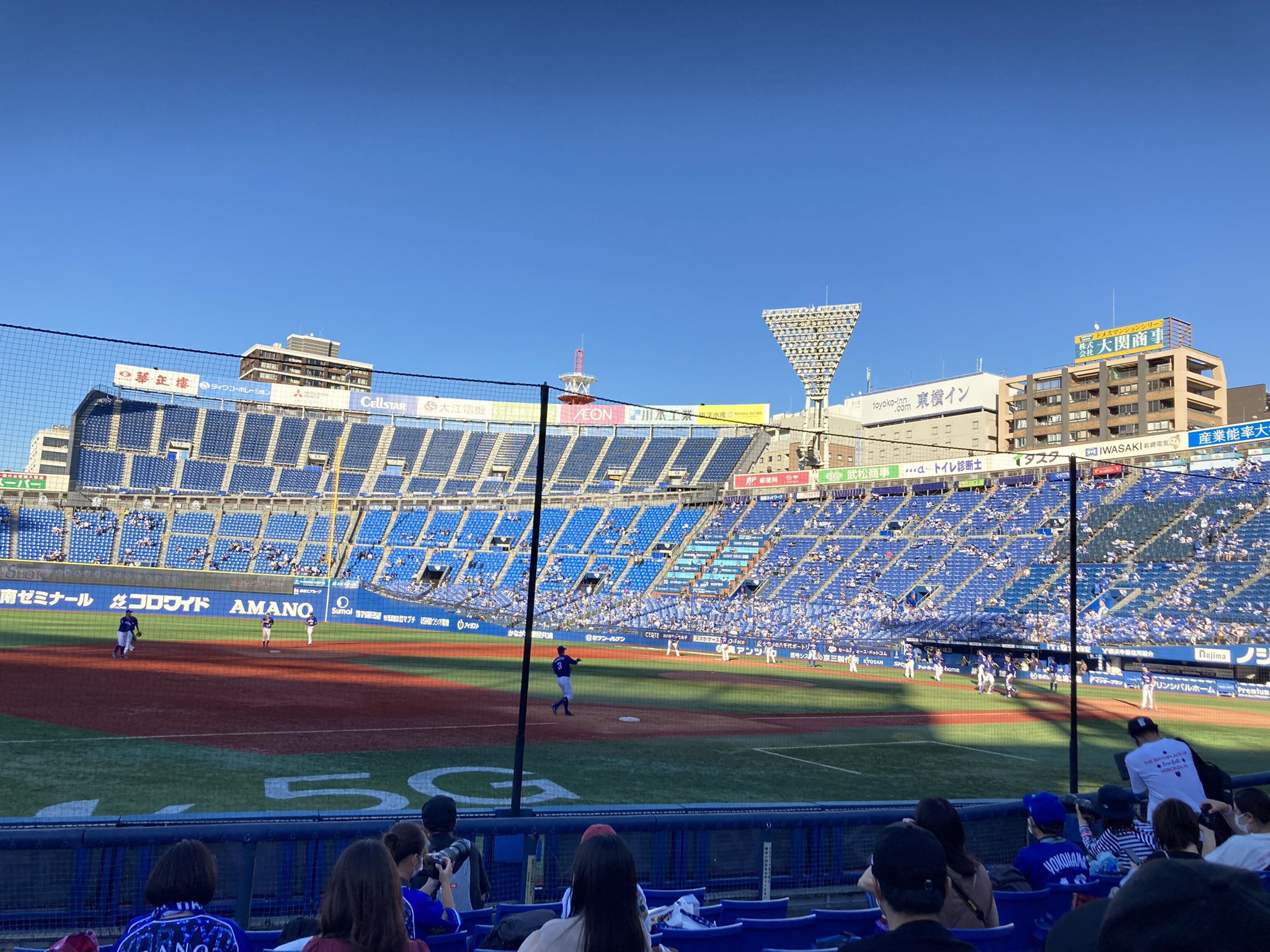 カワモリヒロキ ３ヶ月半ぶりのハマスタ Db応援fa席から 21 9 19 プロ野球 横浜denaベイスターズ Baystars 中日ドラゴンズ Dragons 横浜スタジアム Iloveyokohama 横浜一心 神奈川 横浜 Japan Kanagawa Yokohama Baseball Ballpark