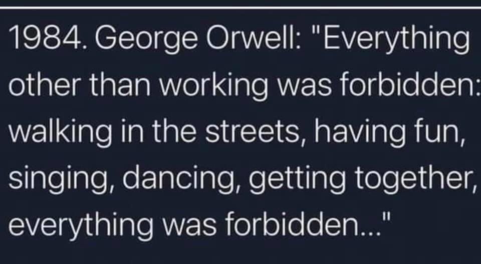 <a href="/the_real_cook/">Brian Cook</a> It’s acquiescence that’s brought us to the gates of hell and when enough give in there’ll be no cinemas, coffee shops etc etc