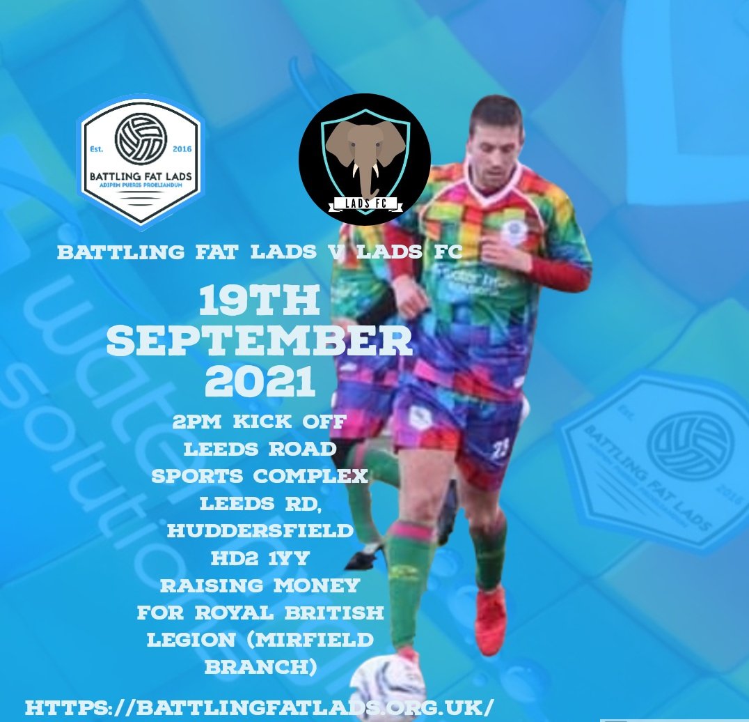 Today's the day! ⚽️

🆚️ <a href="/LadsFC_Hull/">LADS FC</a>
🕑 19 9.2021 / 2pm 
📍 <a href="/LeedsRoadSports/">Leeds Road Sports</a>

🌈#tootyfrooties #charityfootball