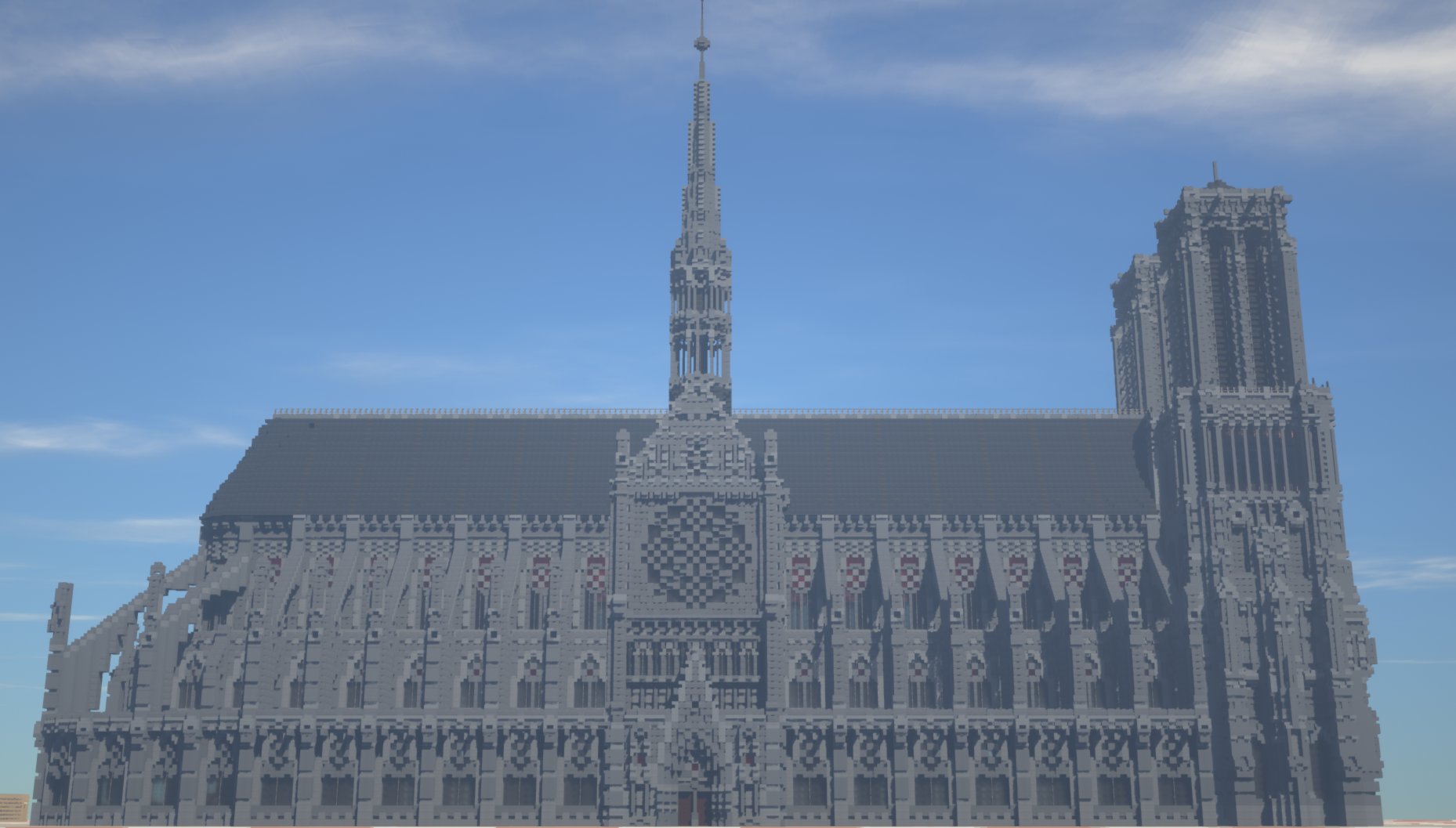 Twitter 上的 Ddiŋd 軍事部 Dcd マイクラでノートルダム大聖堂を作ってみました 真横 Notre Dame Cathedral In Minecraft Minecraft Minecraft軍事部 マインクラフト Minecraft建築コミュ T Co Uvgs8qjole Twitter