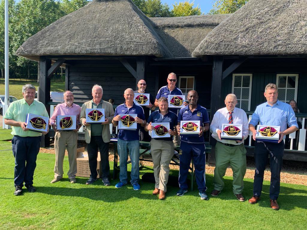 The County Coach Legends receiving their commemorative  cap courtesy of <a href="/Gentlemenplayer/">Gentlemen & Players</a> for an amazing 10 or more years in the Oxfordshire cricket pathway. Incredibly proud of all that you have achieved. You thoroughly deserve this recognition.