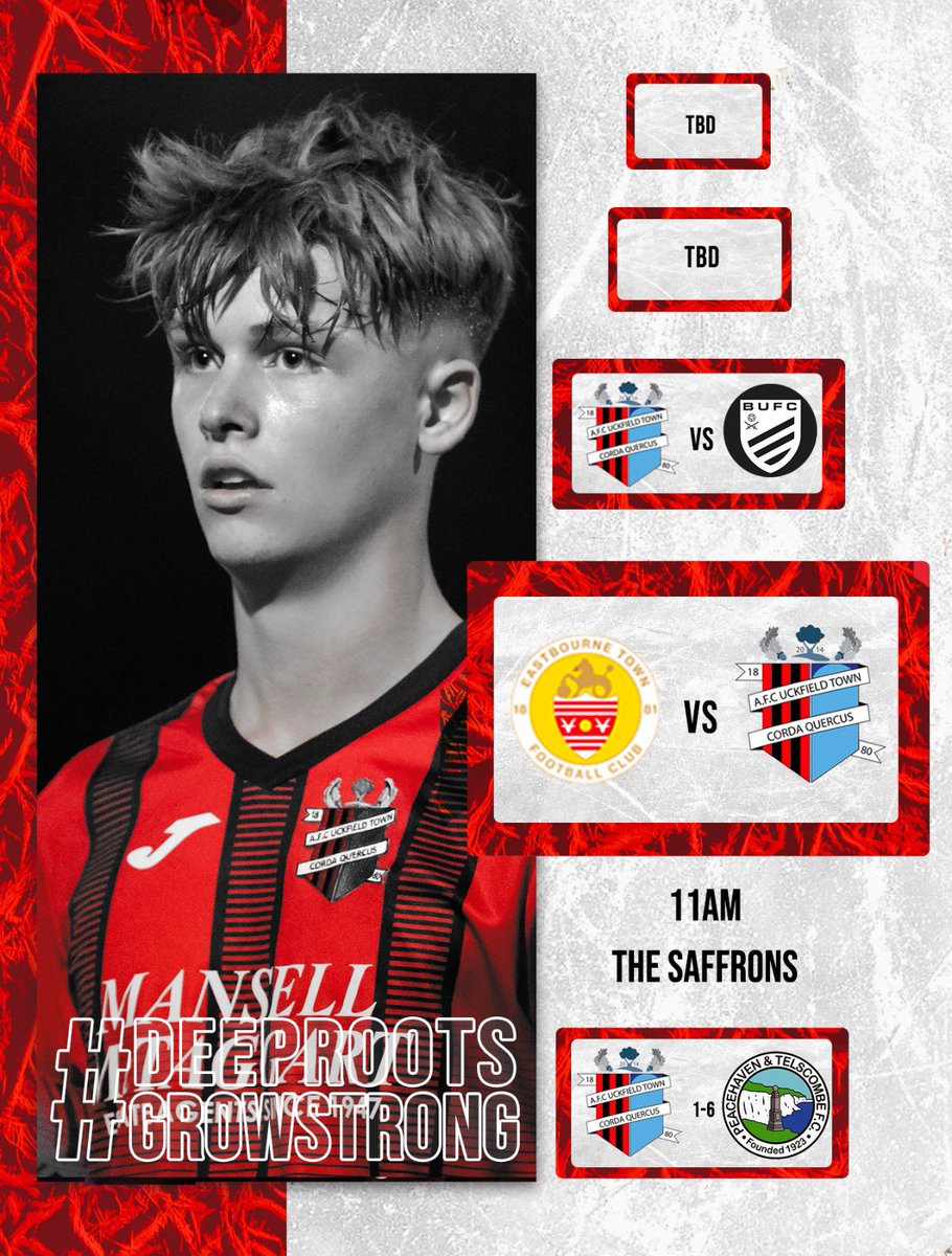 AFCUckfield18's tweet photo. Game Day 🔴⚫️ @ETFCU18 https://t.co/59TohpYi6V