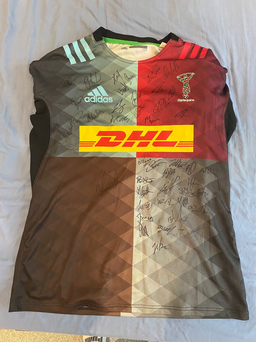Grab yourself a @Harlequins home shirt signed by the squad in our auction by bidding for LOT 6! Send your bid to sebsfoundation@gmail.com before 23:59 on Weds 22nd Sept stating your bid is for LOT 6. Winning bids will be informed within 48 hours of the auction closing. Good luck!