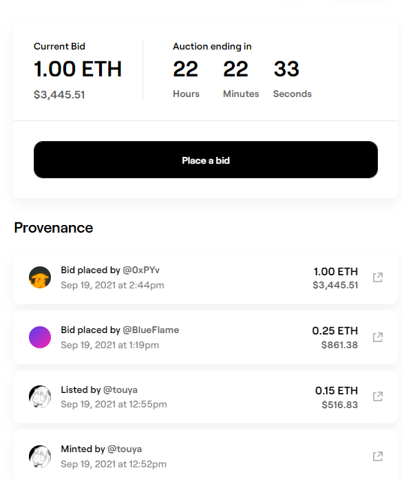 Already got a 1ETH bid!!!! 😭😭😭😭💖💖💖
Thank you very much!!
The auction is still going on for 22 hours!!! 🔥🔥🔥🔥
foundation.app/@touya/endless…