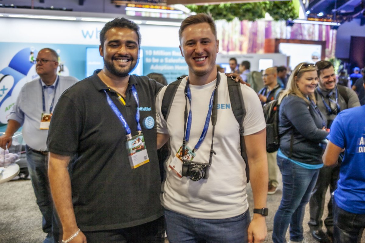 Ahead of #Dreamforce2021, here's reminiscing some good old memories from back in 2019! 😍

#Whatfix is thrilled to be a part of Dreamforce as one of the #sponsors this year! 

Don't forget to sign up for free: sforce.co/df21-others
 #digitaladoption #salesforce #event
