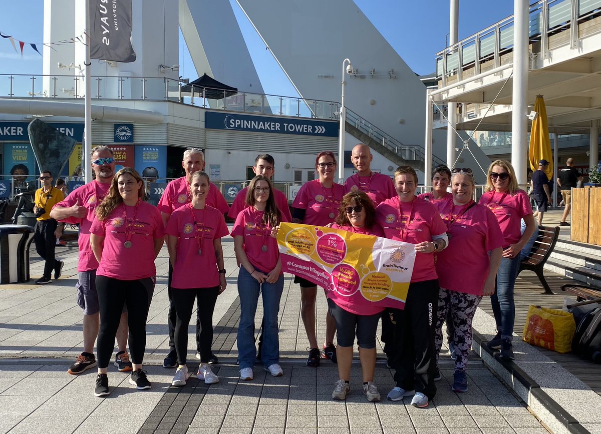 These guys were absolute superstars yesterday 💪🏼 They conquered their fears &amp; abseiled down the side of the @SpinnakerTower for <a href="/braintumourrsch/">Brain Tumour Research</a>  
Show your support ➡️ bit.ly/3ExpiOr 
Fantastic team &amp; people visiting <a href="/GunwharfQuays/">Gunwharf Quays</a> cheered them on too 👋🏼#TeamWellerFest