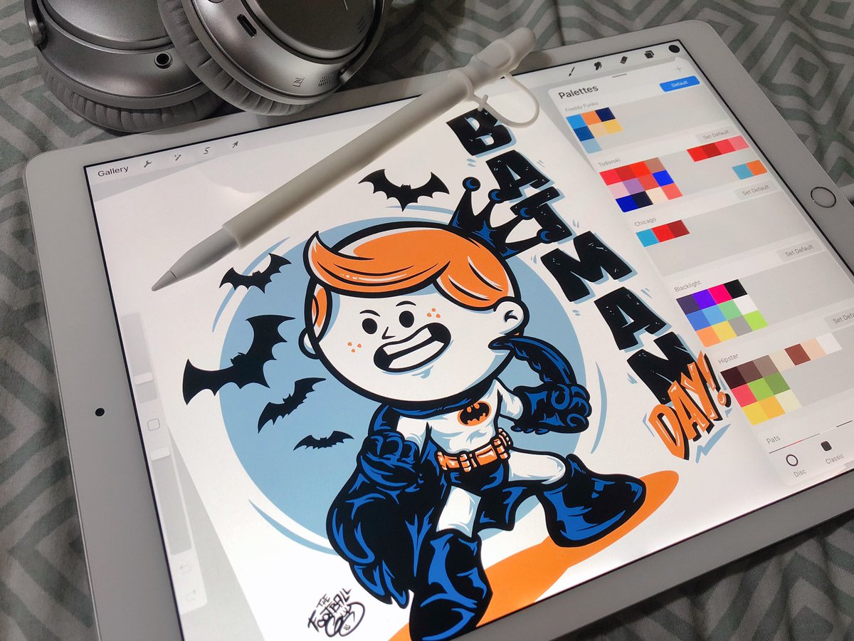 PrideOfAtlantis's tweet photo. Sunday vibinβ. Happy #BatmanDay ! Hereβs a quick Funko doodle with Freddy as the Caped Crusader! βοΈπ±π¦
#FunkoDoodle
#FunkoFanArt
#BatmanDay2021
@OriginalFunko
@Procreate https://t.co/wah6Ne3x2C