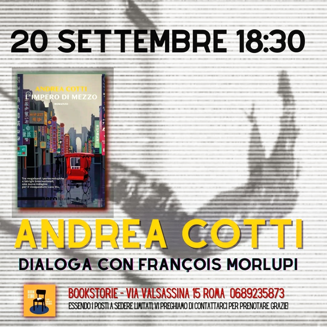 BookstorieRoma's tweet photo. Domani 20/9, alle 18.30, incontreremo nuovamente Luca Wu sotto le mentite spoglie di @andreacotti5
Fate i bagagli in fretta, dobbiamo esser pronti a viaggiare in una Cina sorprendente persino per lo stesso Wu @FrancoisMorlupi sei pronto? @RizzoliLibri @longobardi71 #lucawu ❤️ https://t.co/hBh406MUFX
