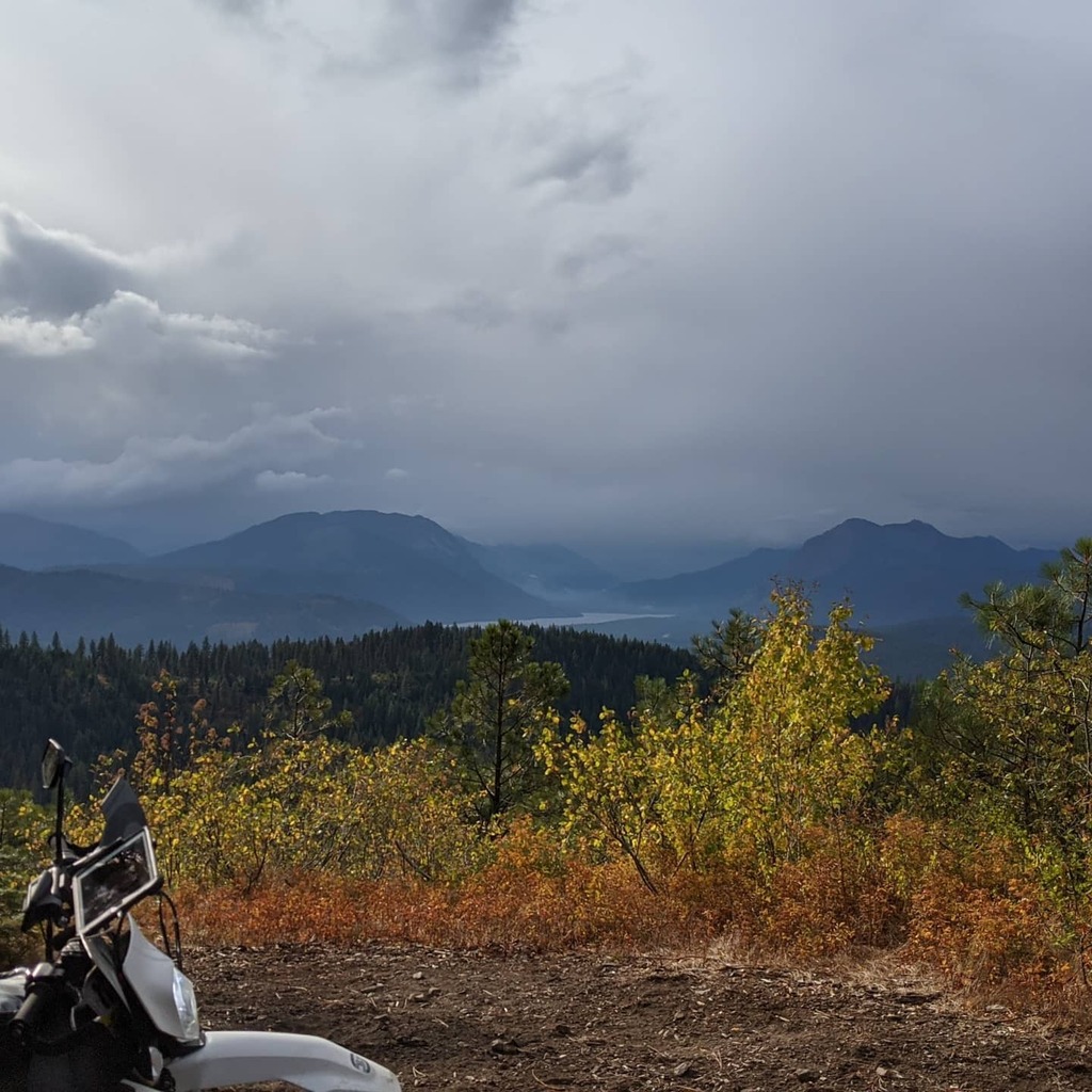 markbrannan's tweet photo. Loving my #adv bike this weekend at the @touratechusa rally west.  Saw #rain #sunshine, #morerain, views of #lakewenatchee , cute #frenchies, ...and #crafted an amazing new #gascap because somehow I lost mine on the trail?  Even made some new friends! https://t.co/fOxj3iPALB https://t.co/Jx6APRUxOg